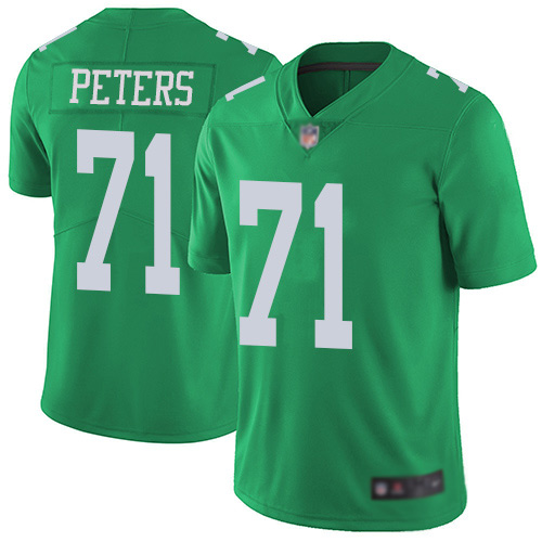 Men Philadelphia Eagles 71 Jason Peters Limited Green Rush Vapor Untouchable NFL Jersey Football